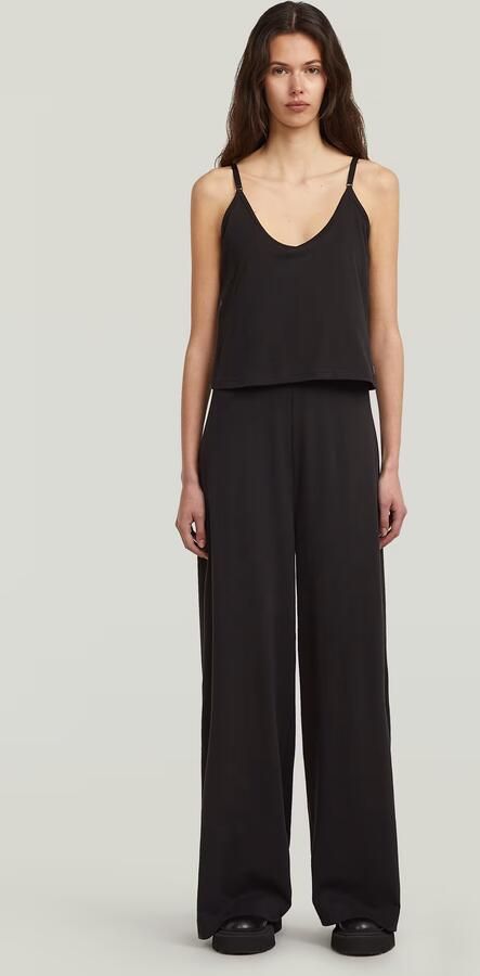 G-Star RAW Spaghetti Strap Loose Jumpsuit Zwart Dames - Foto 6