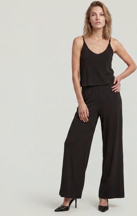 G-Star RAW Spaghetti Strap Loose Jumpsuit Zwart Dames - Foto 7