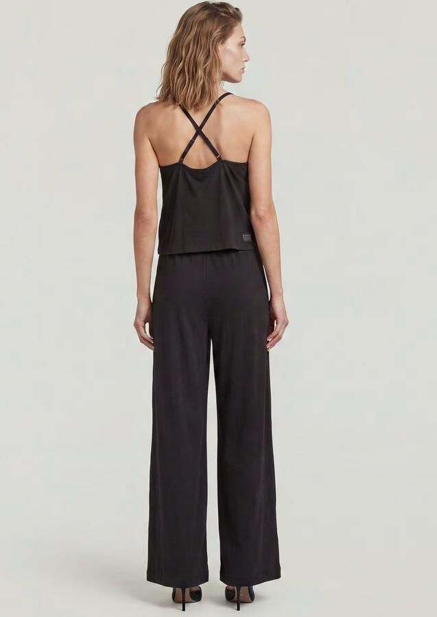 G-Star RAW Spaghetti Strap Loose Jumpsuit Zwart Dames - Foto 6