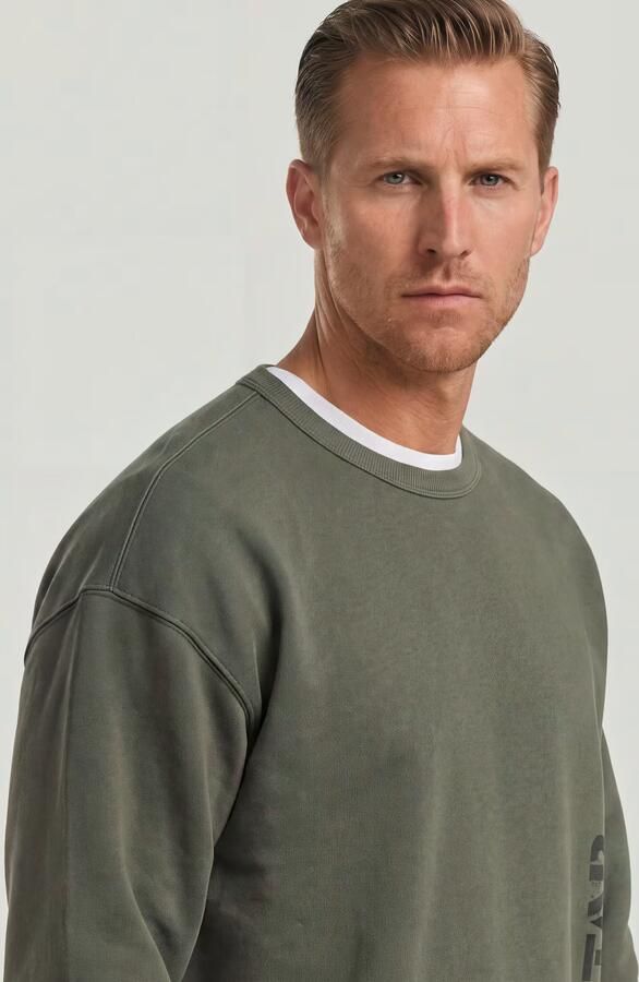 G-Star RAW Sprayed 89 Graphic Loose Sweater Grijs Heren - Foto 4