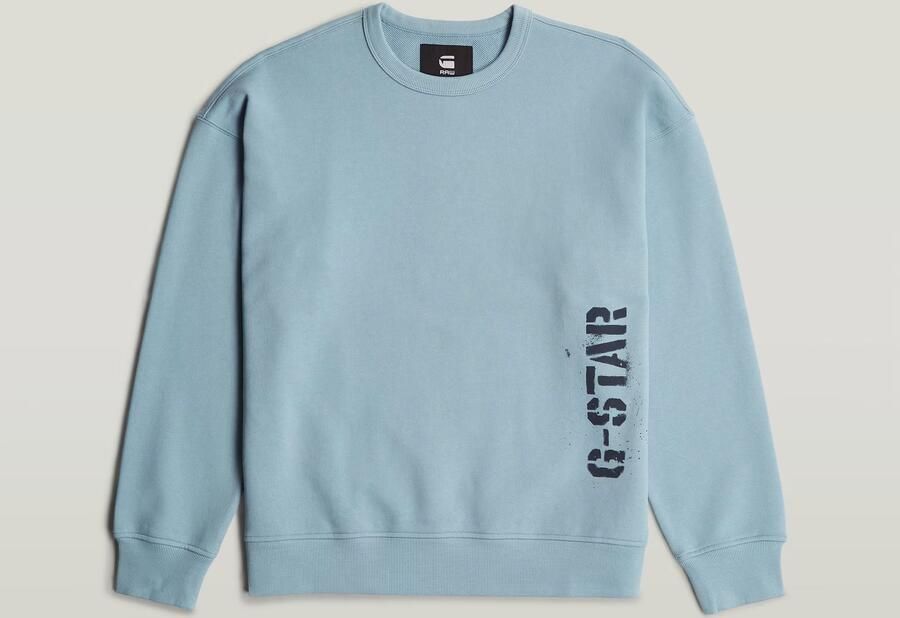 G-Star RAW Sprayed 89 Loose Sweater Lichtblauw Heren - Foto 2