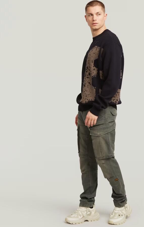 G-Star RAW Sprayed 89 Relaxed Gebreide Trui Zwart Heren - Foto 4