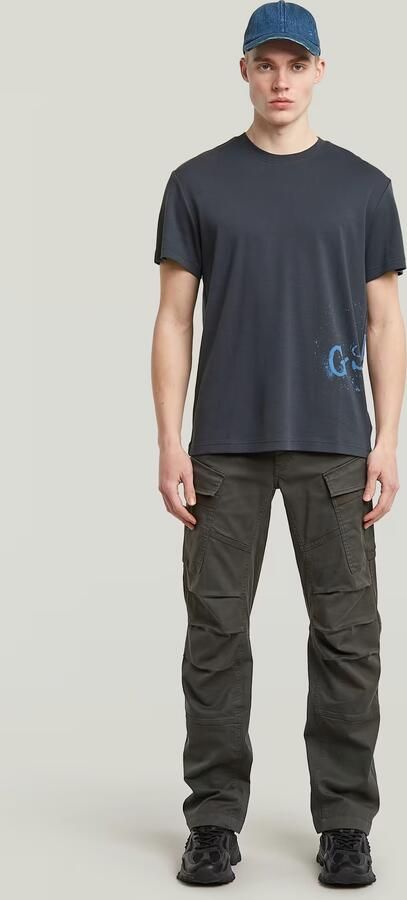 G-Star RAW Sprayed Graphic T-shirt Donkerblauw Heren - Foto 5