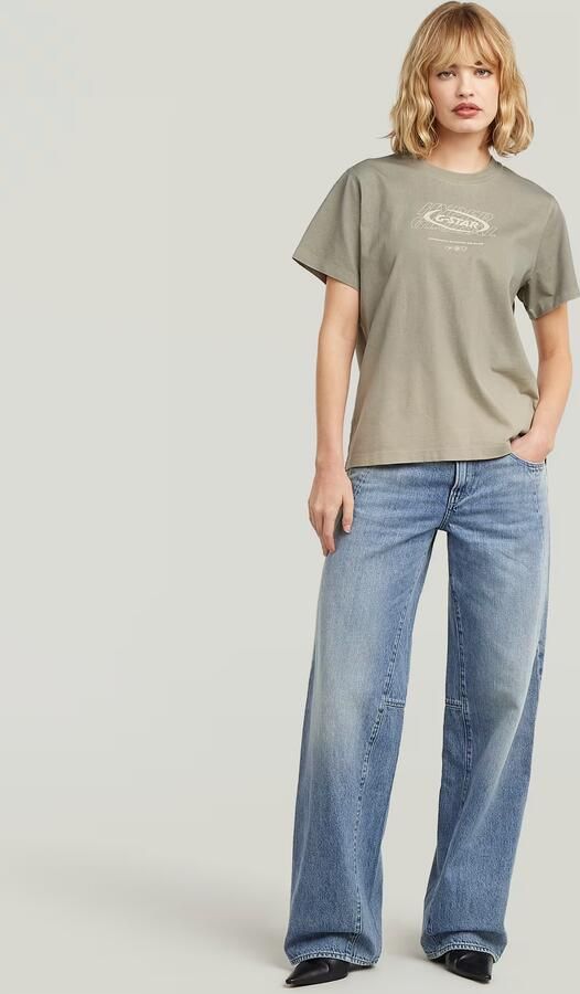 G-Star RAW Sprayed Hyper Graphic T-Shirt Meerkleurig Dames - Foto 5