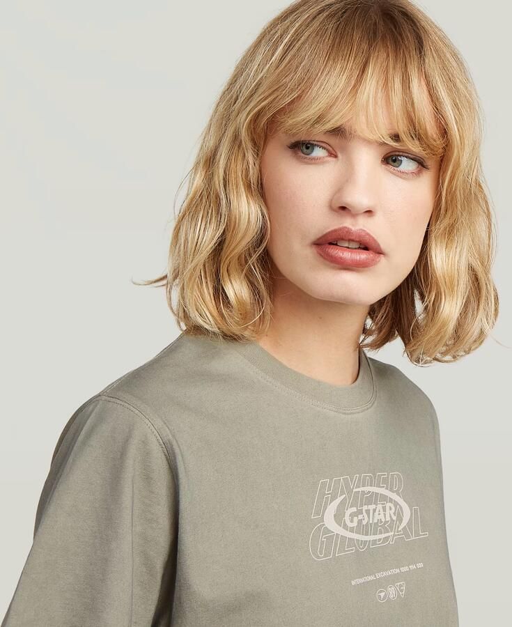 G-Star RAW Sprayed Hyper Graphic T-Shirt Meerkleurig Dames - Foto 3