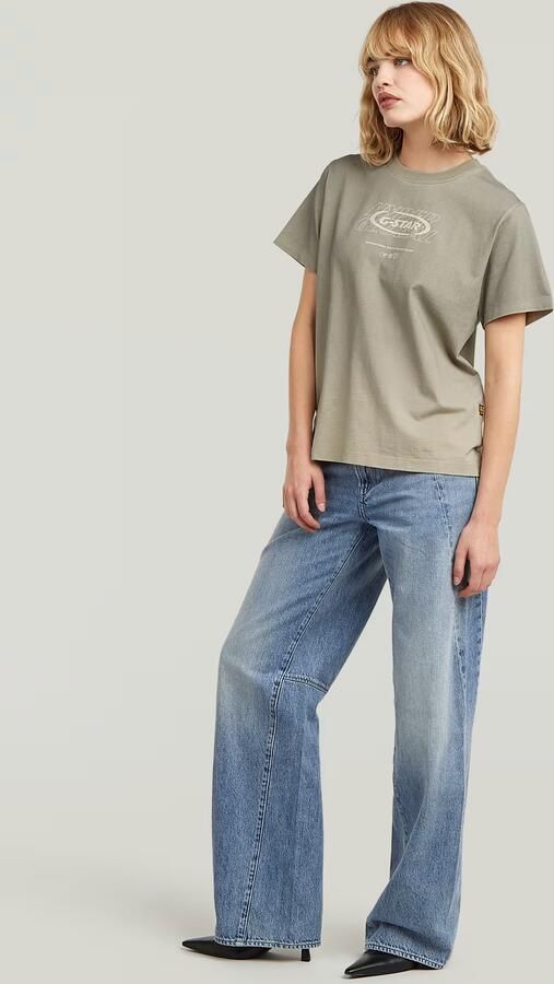 G-Star RAW Sprayed Hyper Graphic T-Shirt Meerkleurig Dames - Foto 6