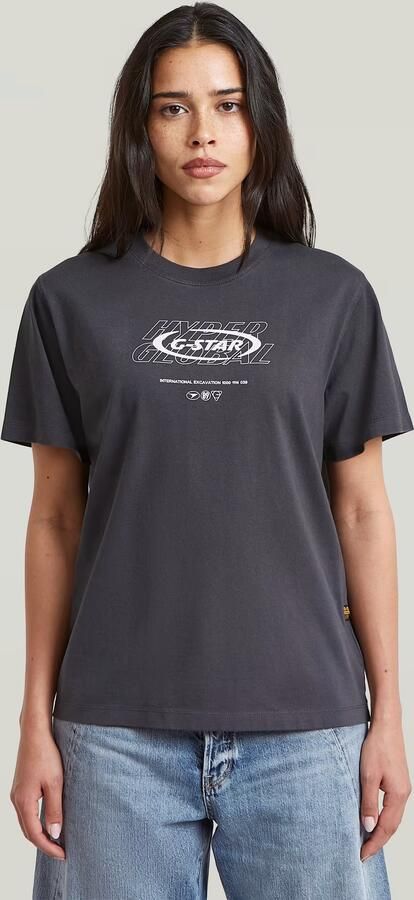 G-Star RAW Sprayed Hyper Graphic T-Shirt Meerkleurig Dames