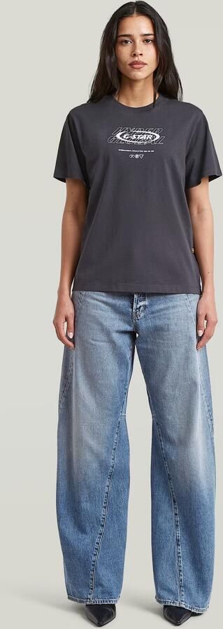 G-Star RAW Sprayed Hyper Graphic T-Shirt Meerkleurig Dames - Foto 6