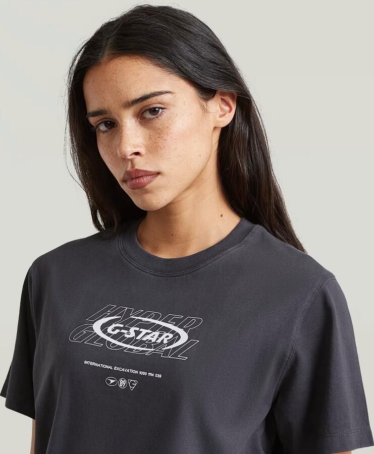 G-Star RAW Sprayed Hyper Graphic T-Shirt Meerkleurig Dames - Foto 3