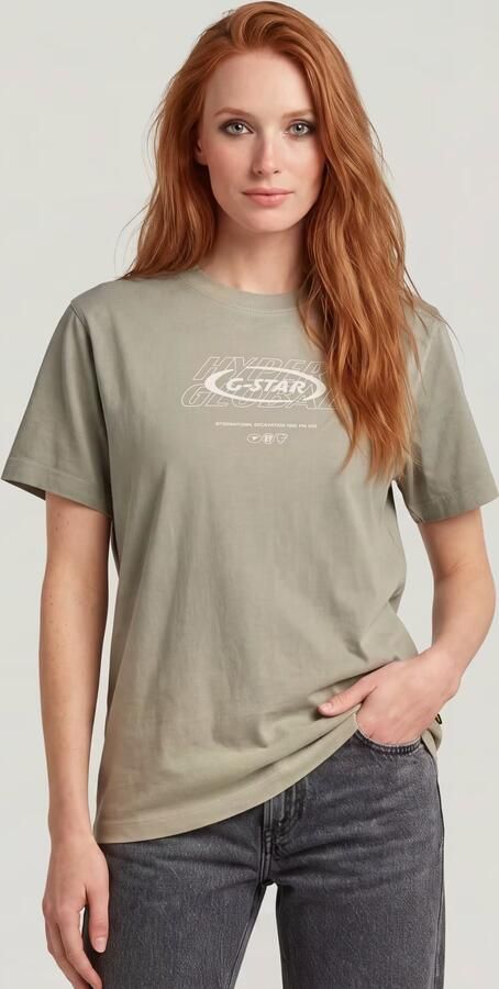 G-Star RAW Sprayed Hyper Graphic T-Shirt Meerkleurig Dames - Foto 5