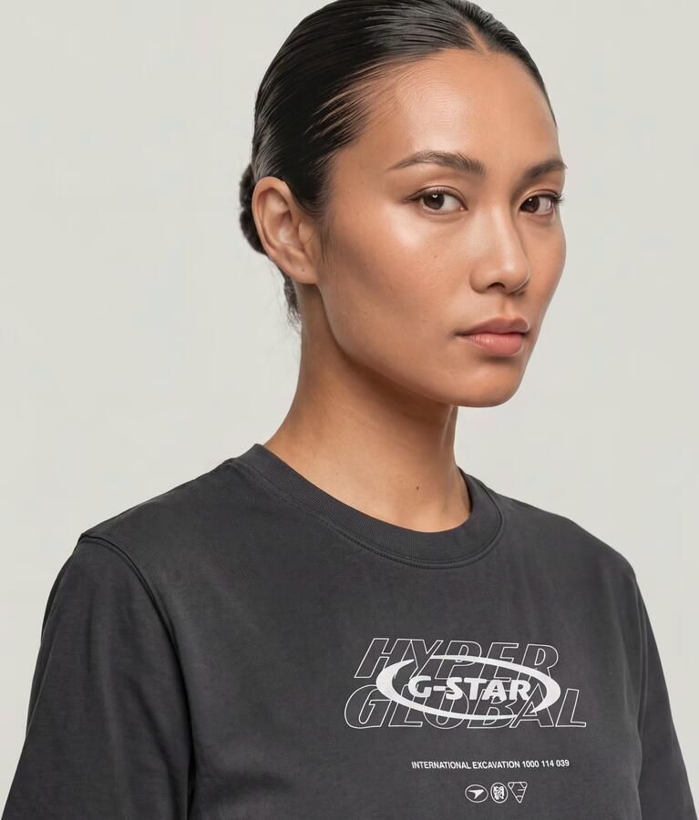 G-Star RAW Sprayed Hyper Graphic T-Shirt Meerkleurig Dames - Foto 5