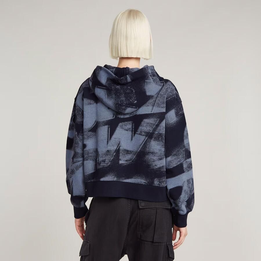 G-Star RAW Sprayed Letters Loose Hoodie Meerkleurig Dames