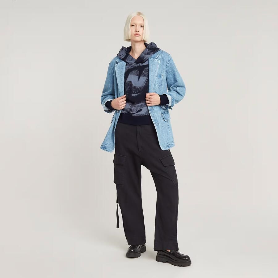 G-Star RAW Sprayed Letters Loose Hoodie Meerkleurig Dames - Foto 2