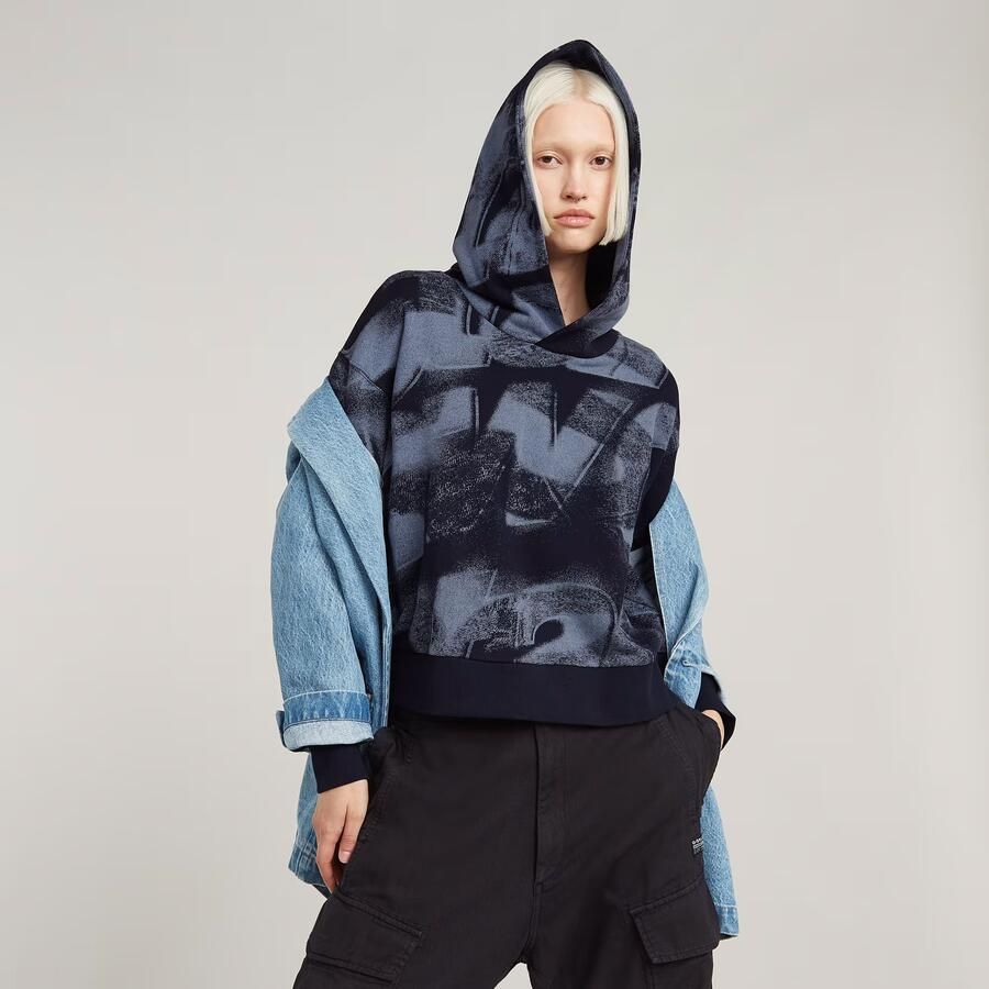 G-Star RAW Sprayed Letters Loose Hoodie Meerkleurig Dames - Foto 4