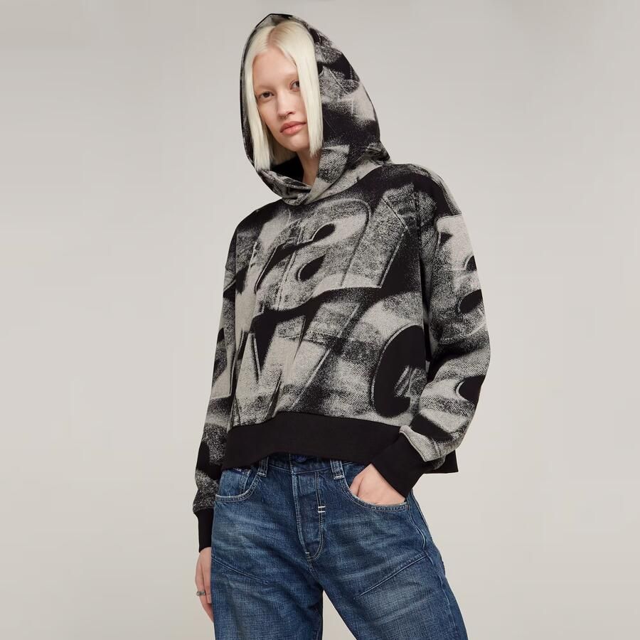 G-Star RAW Sprayed Letters Loose Hoodie Meerkleurig Dames - Foto 2