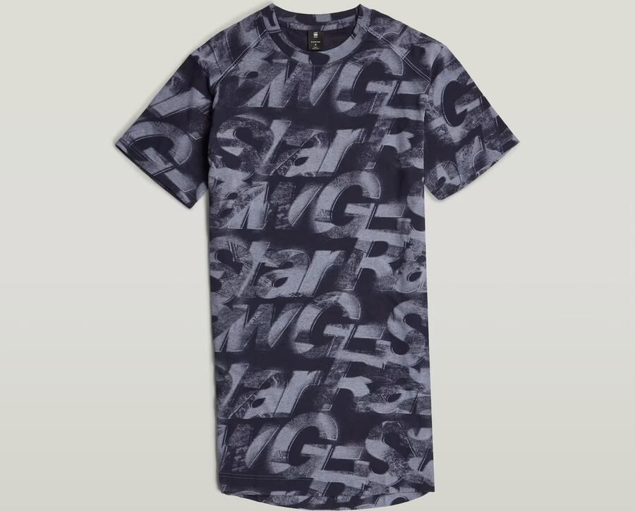 G-Star RAW Sprayed Letters Loose Jurk Meerkleurig Dames - Foto 6