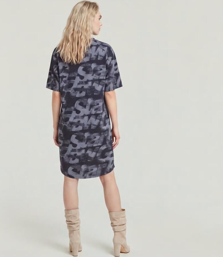 G-Star RAW Sprayed Letters Loose Jurk Meerkleurig Dames - Foto 4
