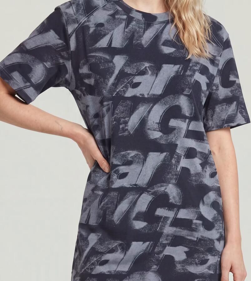 G-Star RAW Sprayed Letters Loose Jurk Meerkleurig Dames - Foto 3