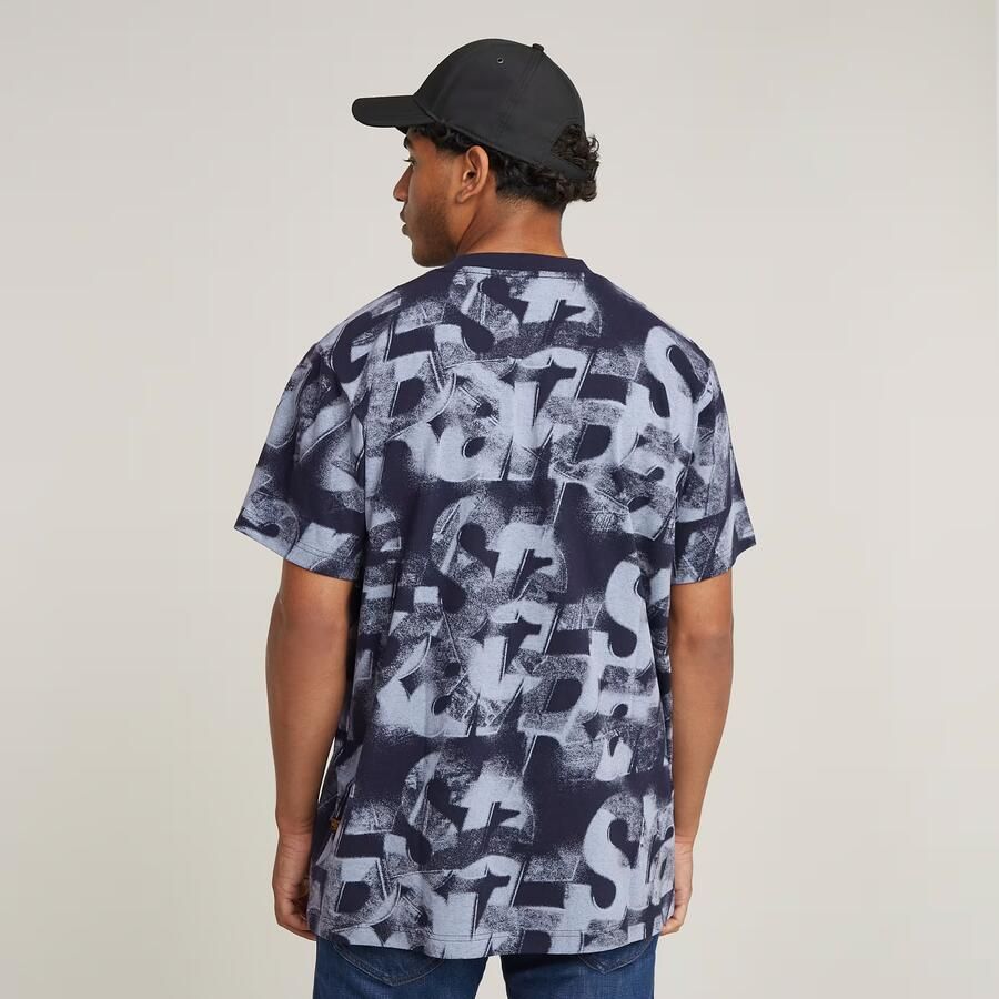 G-Star RAW Sprayed Letters Loose T-Shirt Meerkleurig Heren - Foto 2