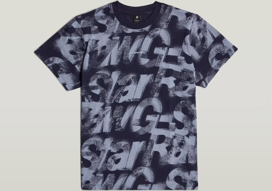 G-Star RAW Sprayed Letters Loose T-Shirt Meerkleurig Heren - Foto 7