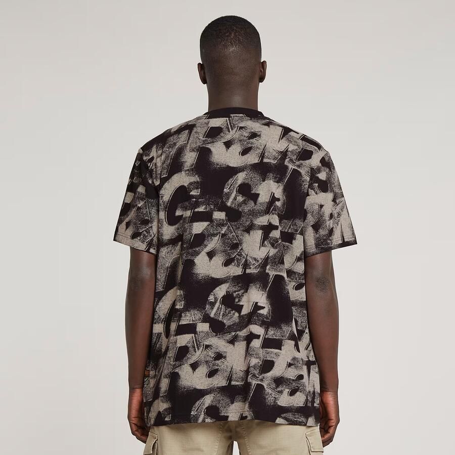 G-Star RAW Sprayed Letters Loose T-Shirt Meerkleurig Heren - Foto 2