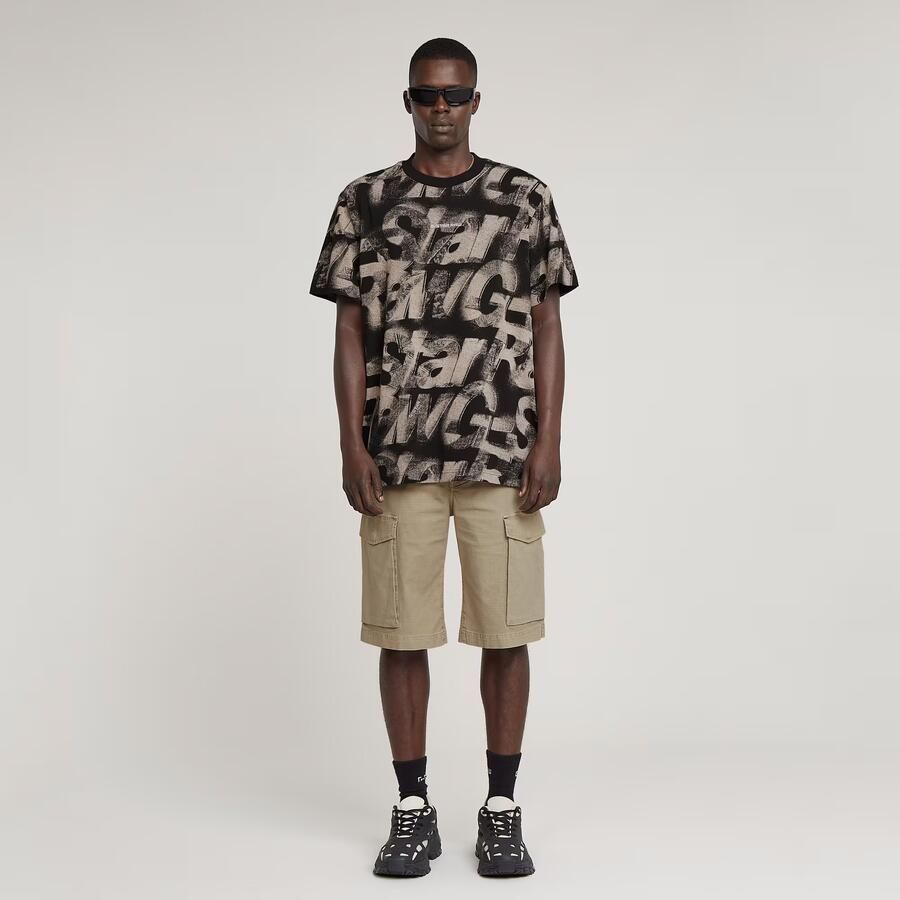 G-Star RAW Sprayed Letters Loose T-Shirt Meerkleurig Heren - Foto 3
