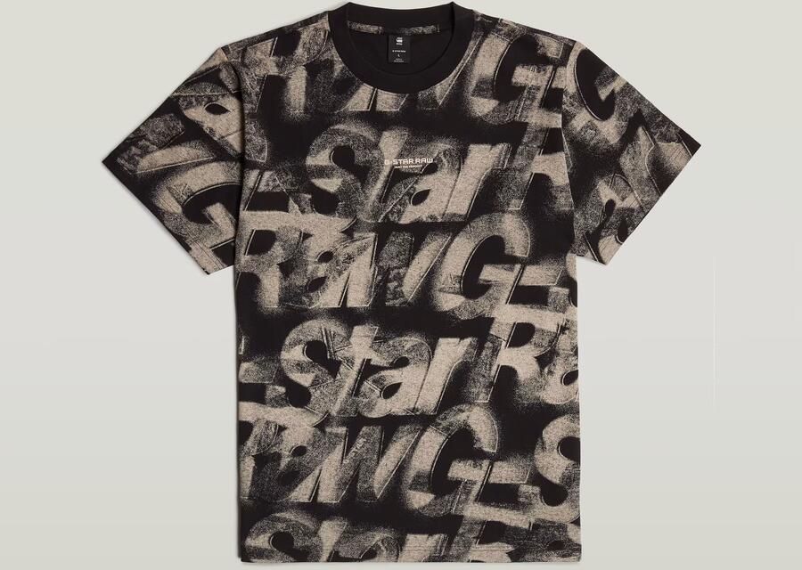 G-Star RAW Sprayed Letters Loose T-Shirt Meerkleurig Heren - Foto 7