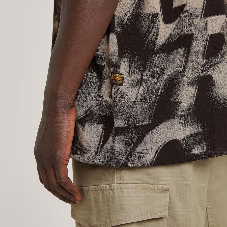 G-Star RAW Sprayed Letters Loose T-Shirt Meerkleurig Heren - Foto 4