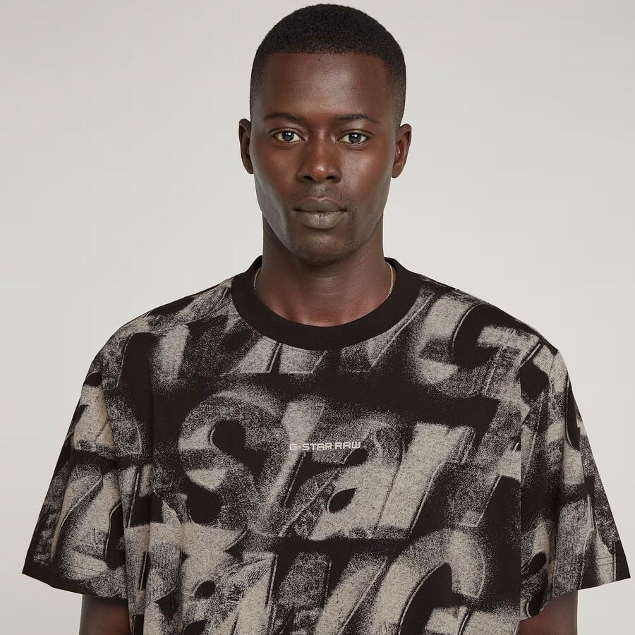 G-Star RAW Sprayed Letters Loose T-Shirt Meerkleurig Heren - Foto 5