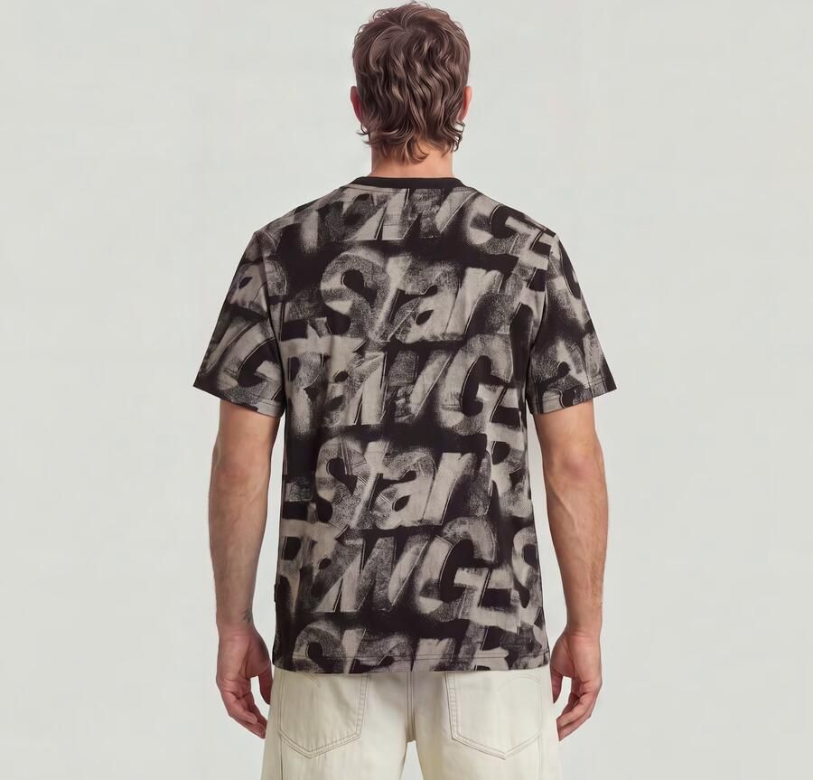 G-Star RAW Sprayed Letters Loose T-Shirt Meerkleurig Heren - Foto 10