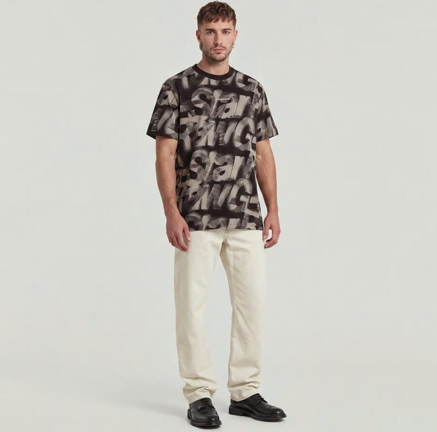 G-Star RAW Sprayed Letters Loose T-Shirt Meerkleurig Heren - Foto 9