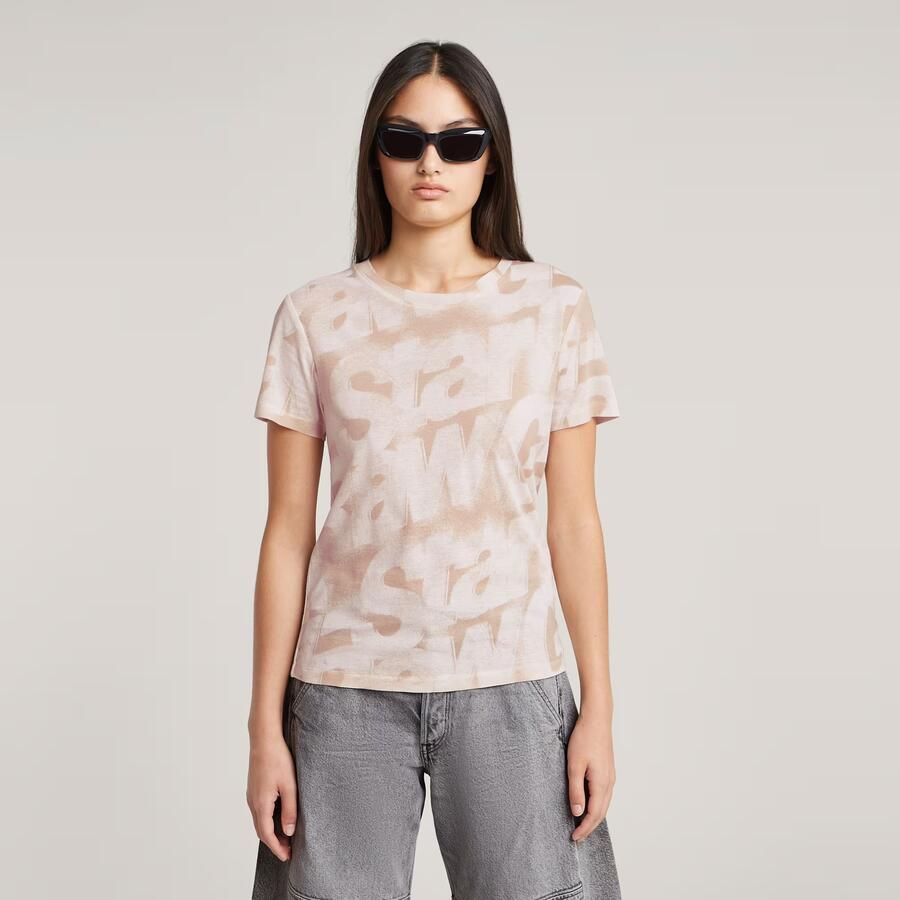 G-Star RAW Sprayed Letters T-shirt Meerkleurig Dames - Foto 7