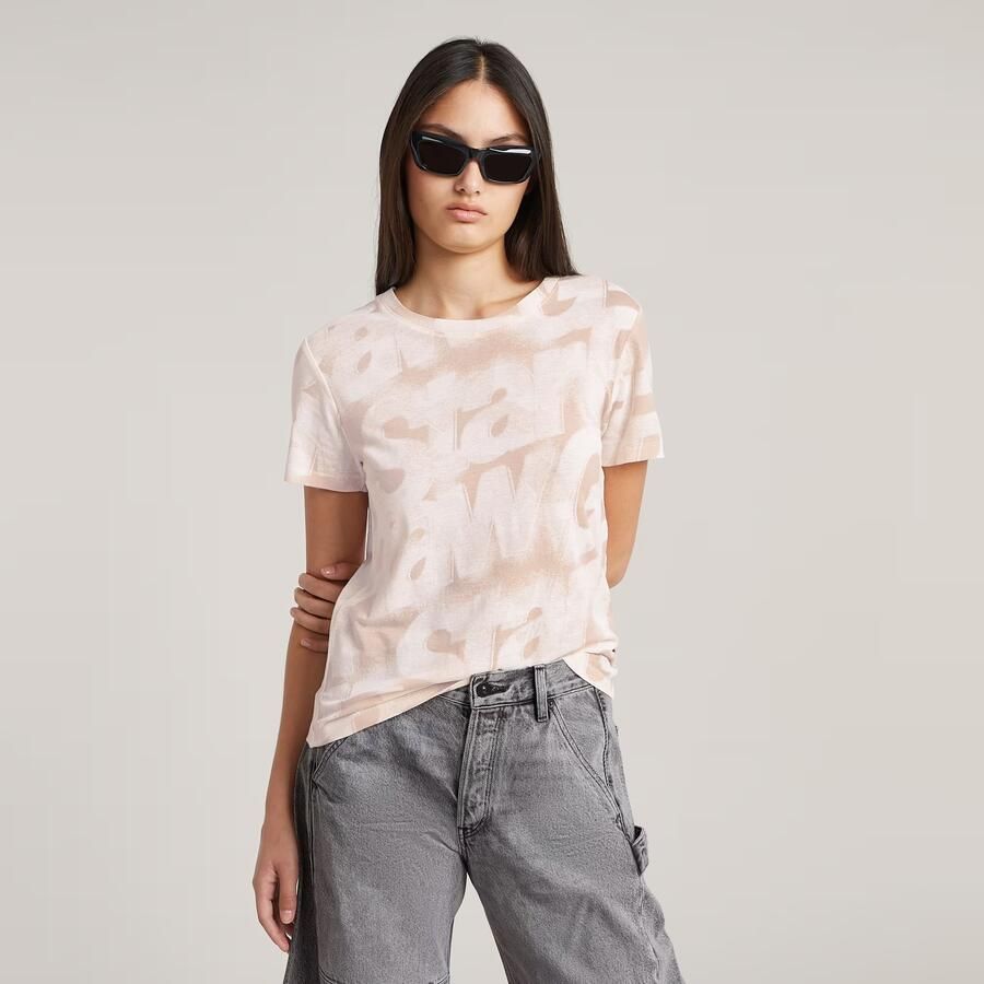 G-Star RAW Sprayed Letters T-shirt Meerkleurig Dames - Foto 3
