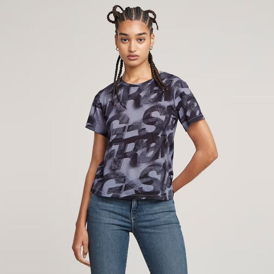 G-Star RAW Sprayed Letters Top Meerkleurig Dames - Foto 7