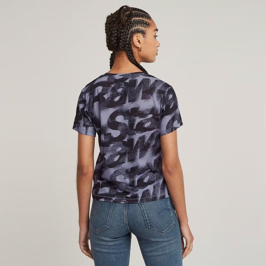 G-Star RAW Sprayed Letters Top Meerkleurig Dames