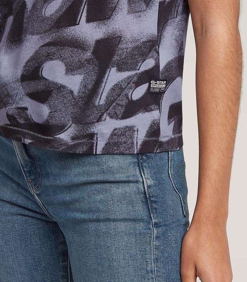 G-Star RAW Sprayed Letters Top Meerkleurig Dames - Foto 5