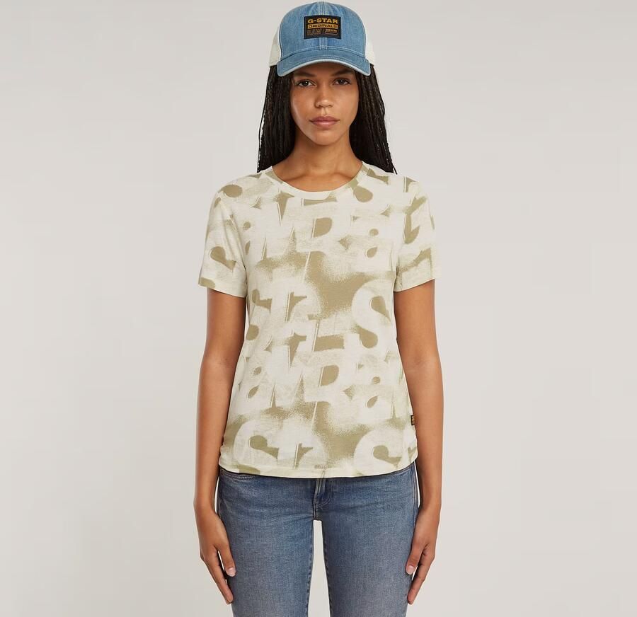 G-Star RAW Sprayed Letters Top Meerkleurig Dames - Foto 7