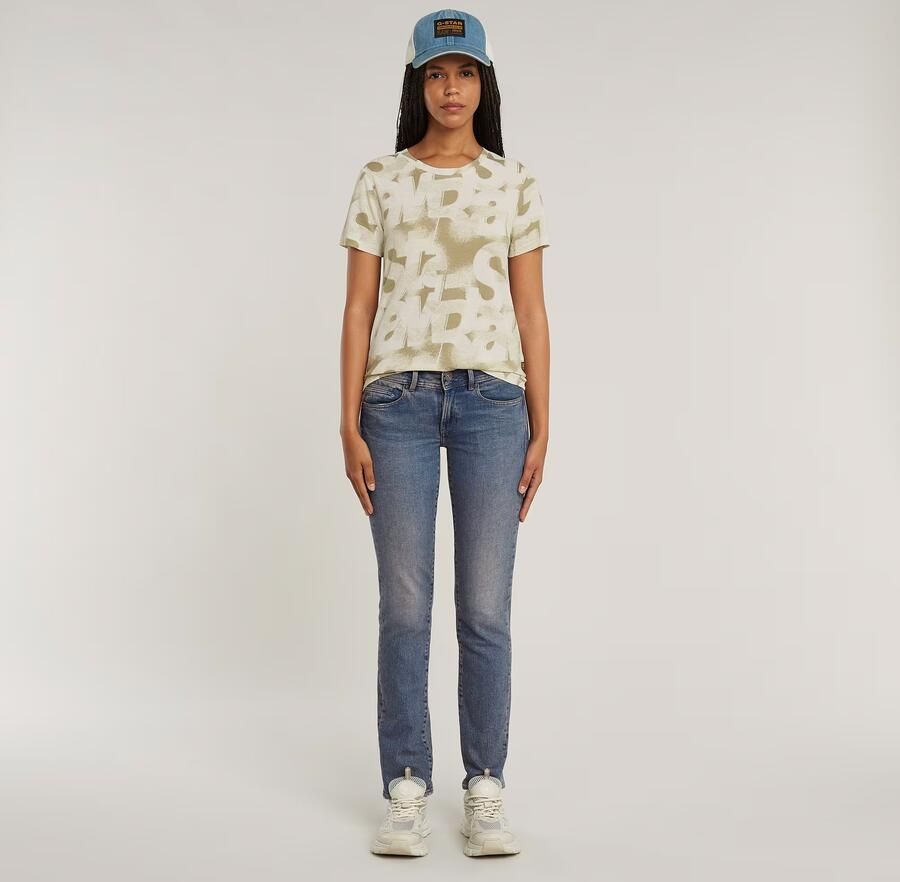 G-Star RAW Sprayed Letters Top Meerkleurig Dames - Foto 2
