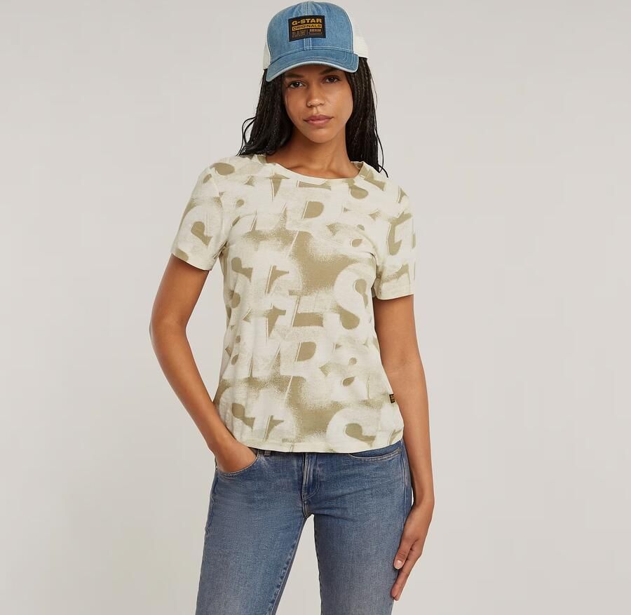 G-Star RAW Sprayed Letters Top Meerkleurig Dames - Foto 3