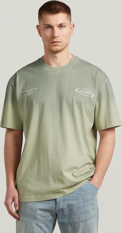 G-Star RAW Sprayed Relaxed Logo T-Shirt Meerkleurig Heren