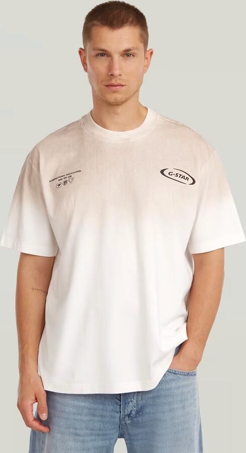 G-Star RAW Sprayed Relaxed Logo T-Shirt Meerkleurig Heren