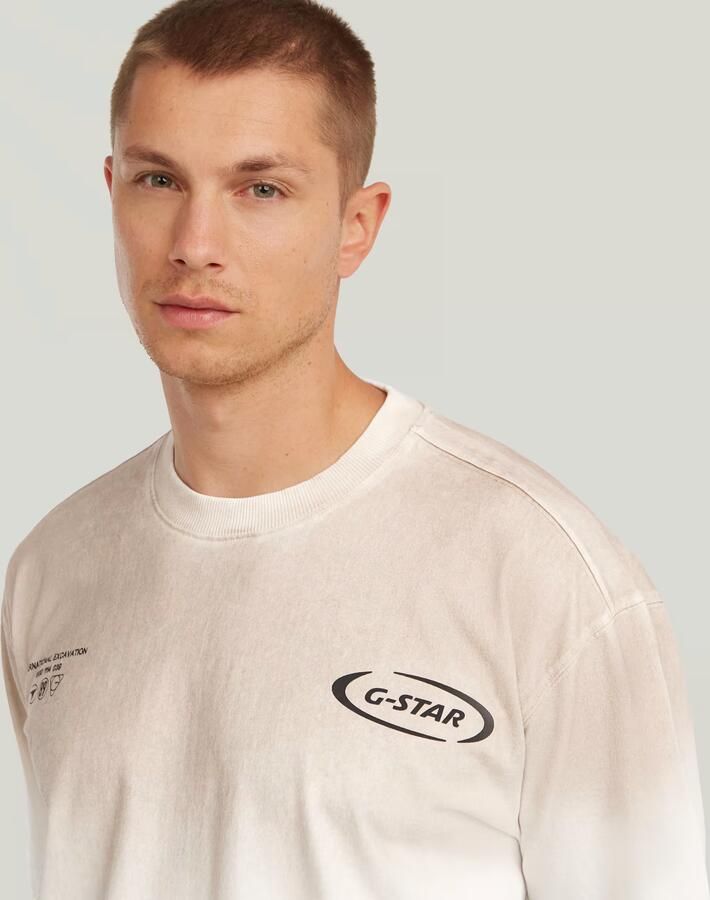 G-Star RAW Sprayed Relaxed Logo T-Shirt Meerkleurig Heren - Foto 4