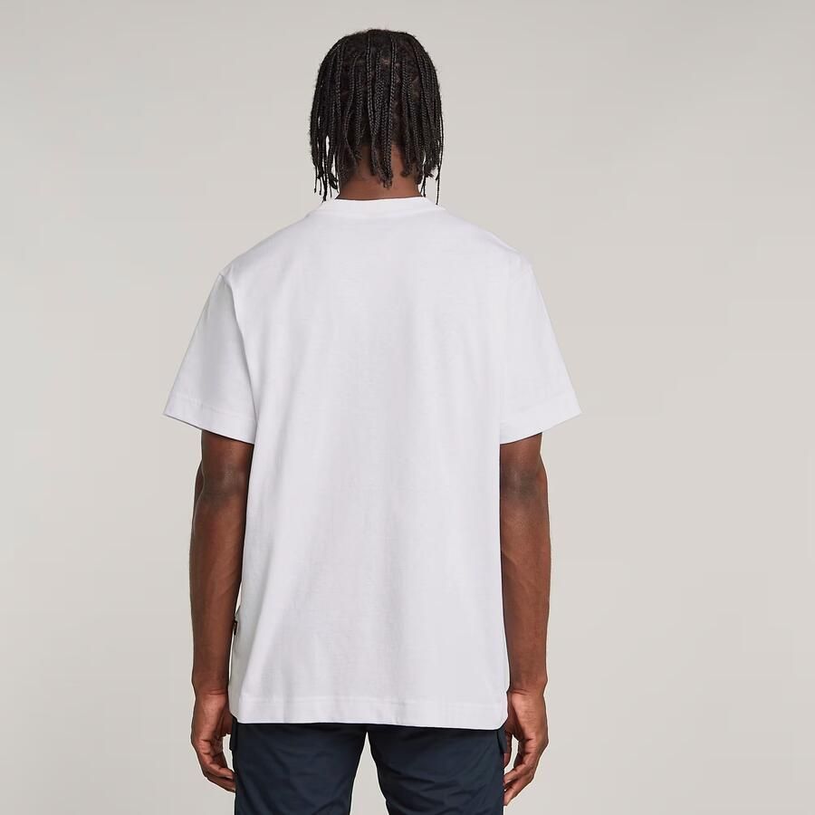 G-Star RAW Stairs Graphic Loose T-shirt Wit Heren