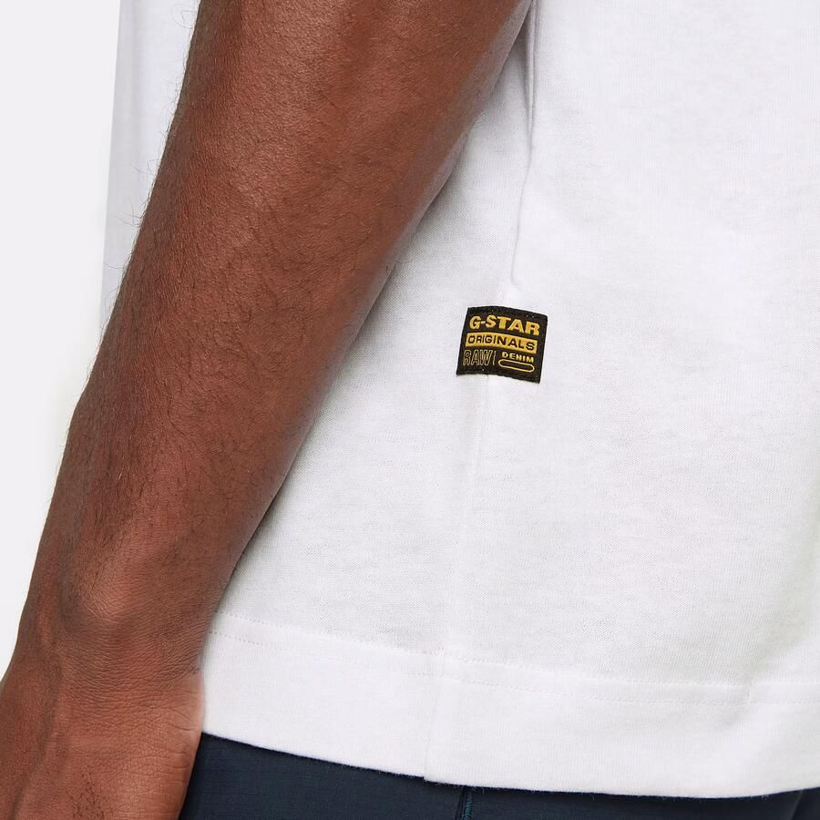 G-Star RAW Stairs Graphic Loose T-shirt Wit Heren - Foto 3