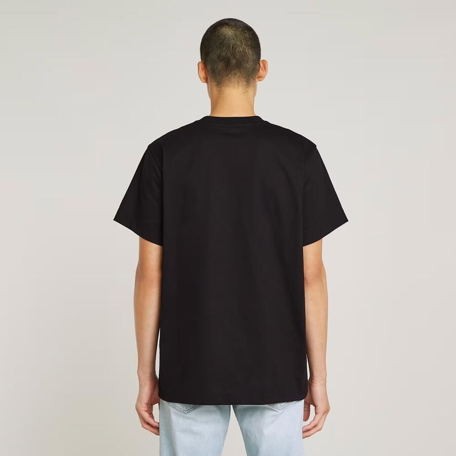 G-Star RAW Stairs Graphic Loose T-shirt Zwart Heren