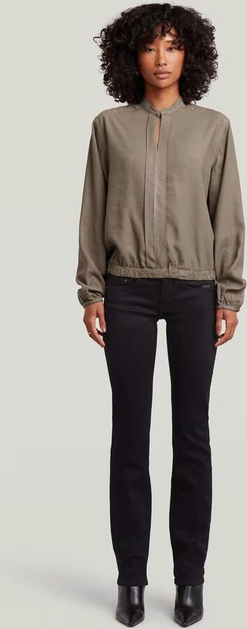 G-Star RAW Stand Up Collar Overhemd Bruin Dames - Foto 7