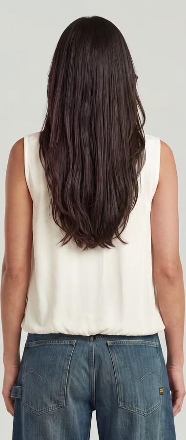 G-Star RAW Stand-Up Collar Sleeveless Top Wit Dames - Foto 6