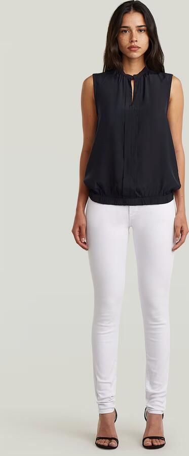 G-Star RAW Stand-Up Collar Sleeveless Top Zwart Dames - Foto 7