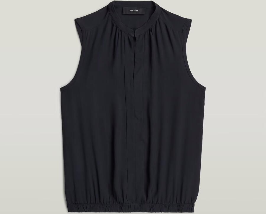 G-Star RAW Stand-Up Collar Sleeveless Top Zwart Dames - Foto 3