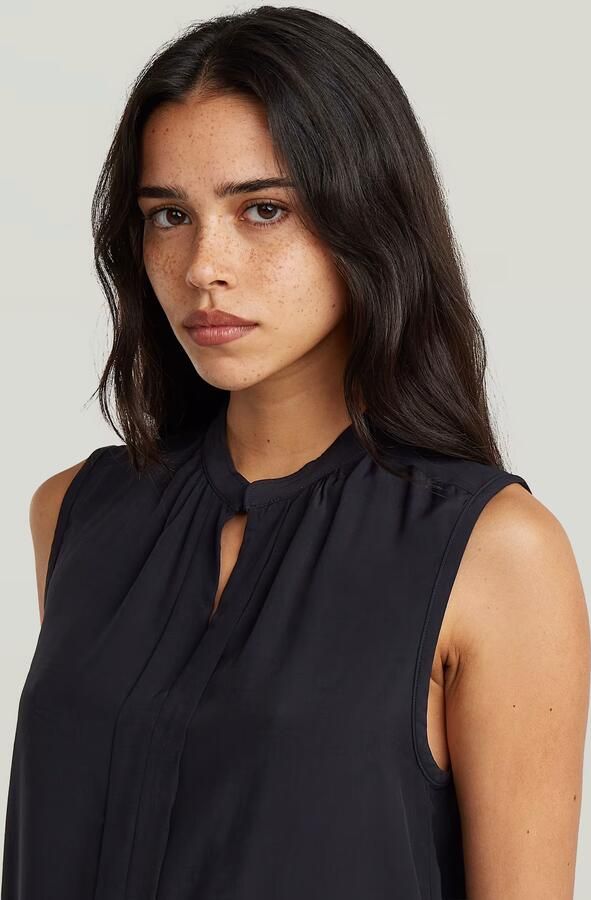 G-Star RAW Stand-Up Collar Sleeveless Top Zwart Dames - Foto 5